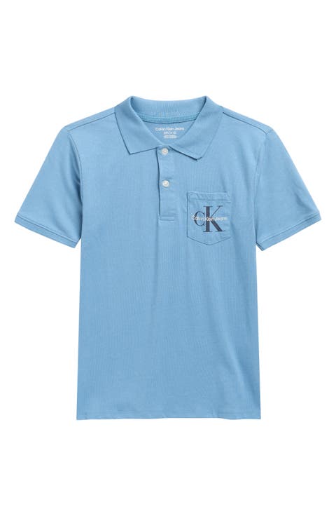 Kids' Monogram Pocket Polo (Big Kid)