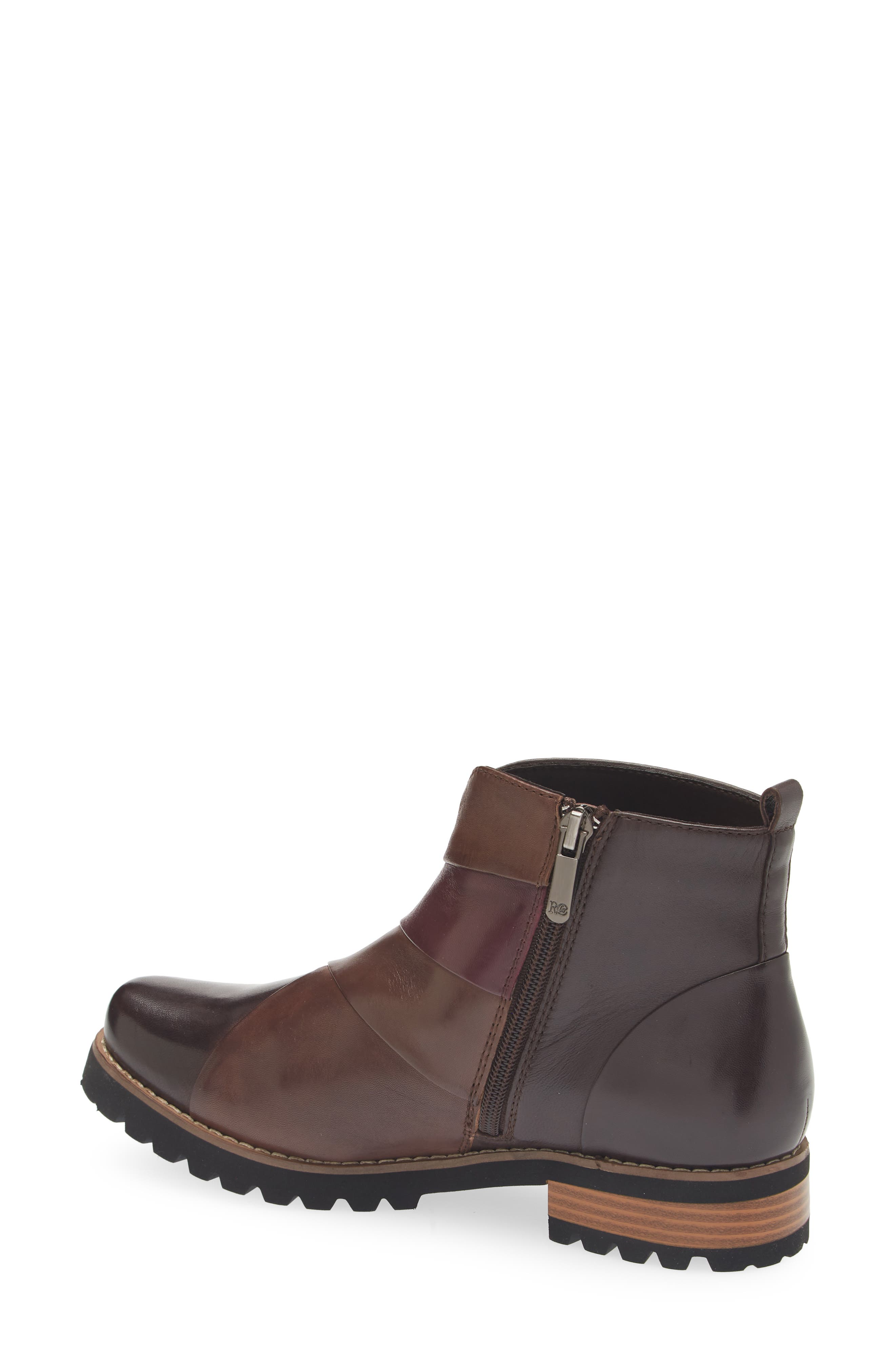 Layla Lug Sole Bootie, Alternate, color, BROWN/ ELEFANT/ VINO