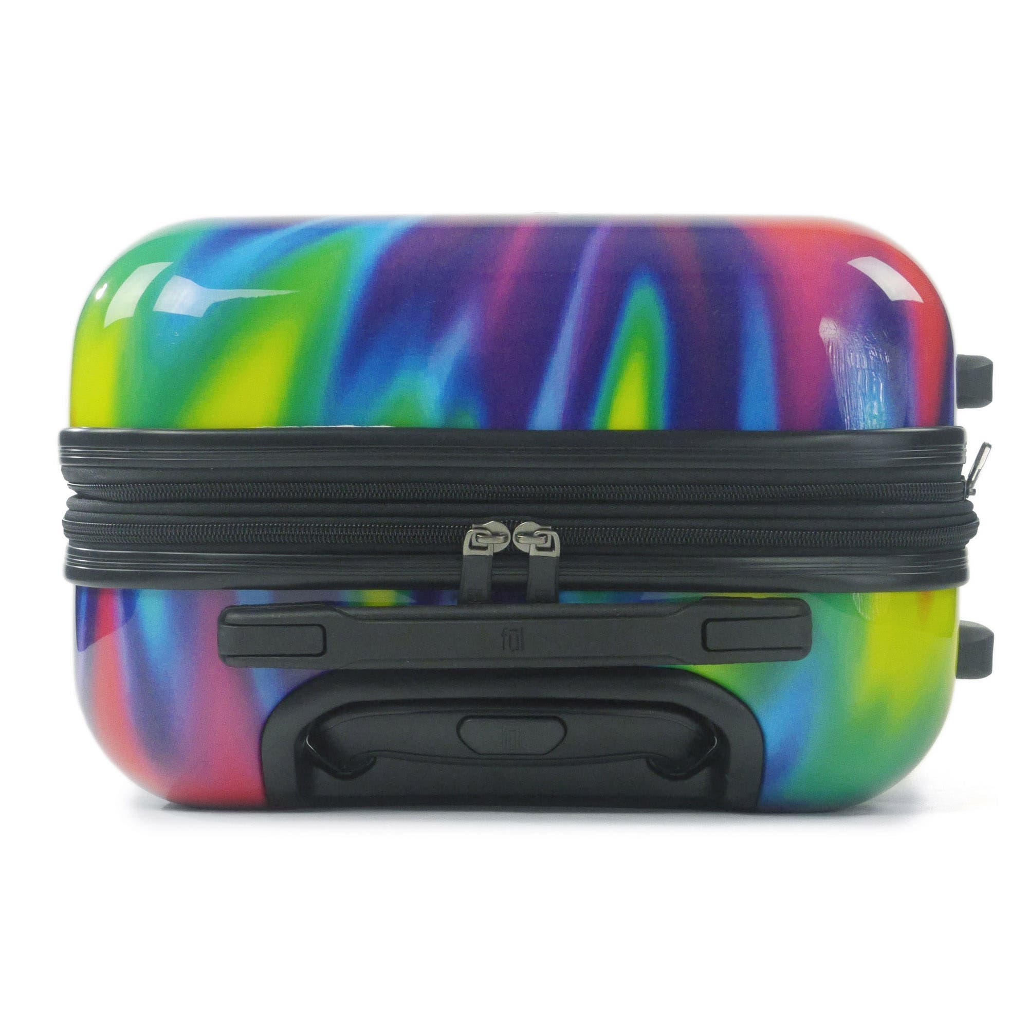 Ful Tie-dye Swirl 28 Inch Expandable Spinner Rolling Luggage Suitcase, ABS Hard Case, Upright, Alternate, color, 
