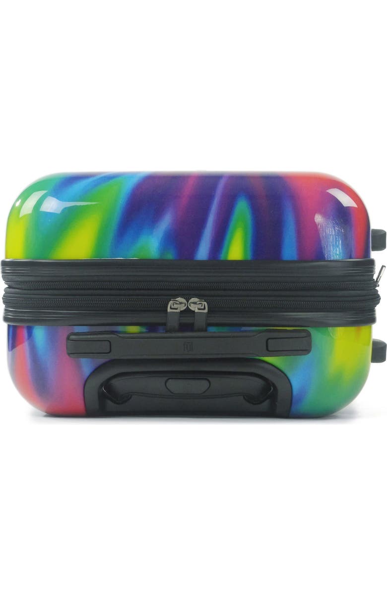Ful Tie-dye Swirl 28 Inch Expandable Spinner Rolling Luggage Suitcase, ABS Hard Case, Upright, Alternate, color,