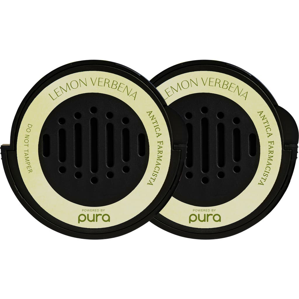 Pura X Antica Farmacista Lemon Verbena Car Dual Refill Pack In Lemon Verbena