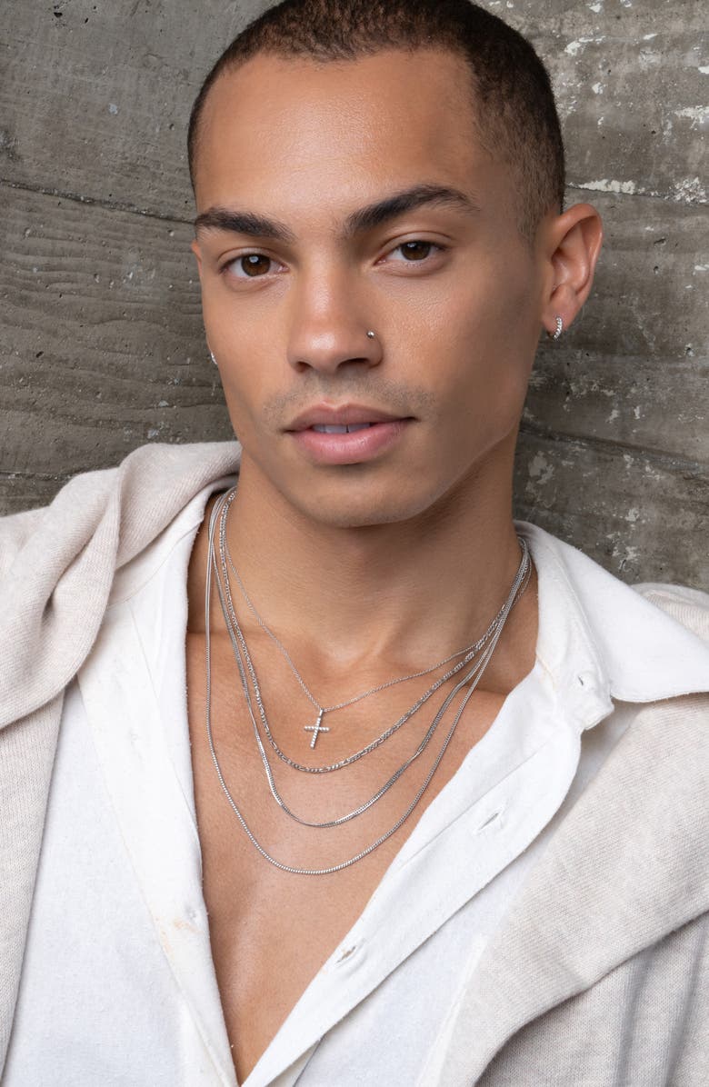 Bony Levy 14K Gold Curb Chain Necklace, Alternate, color, 14K White Gold