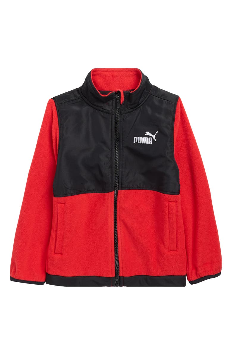 PUMA Kids' Layering Midweight Jacket, Main, color, Medium Red