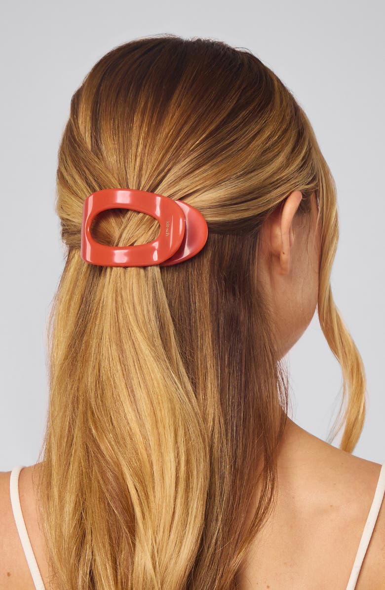 Kitsch Recycled Plastic Hair Clip, Alternate, color, Cherry