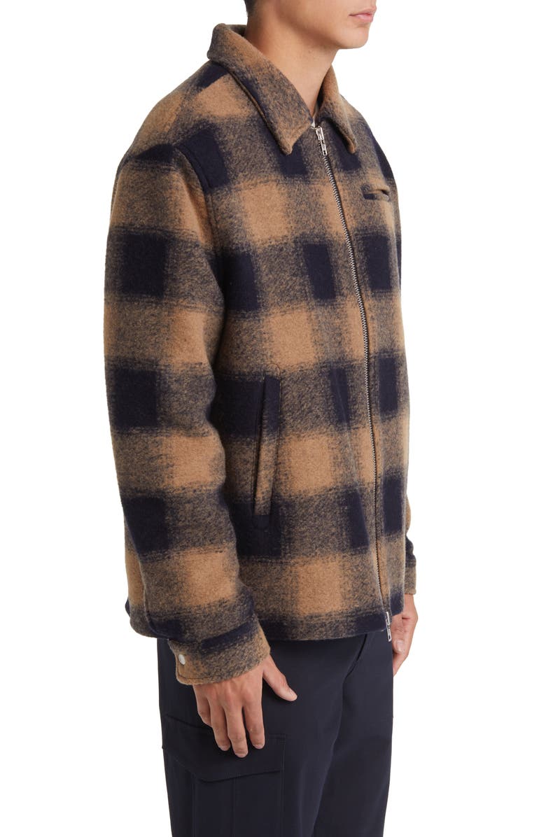 Wax London Greenland Plaid Wool Blend Jacket, Alternate, color, 