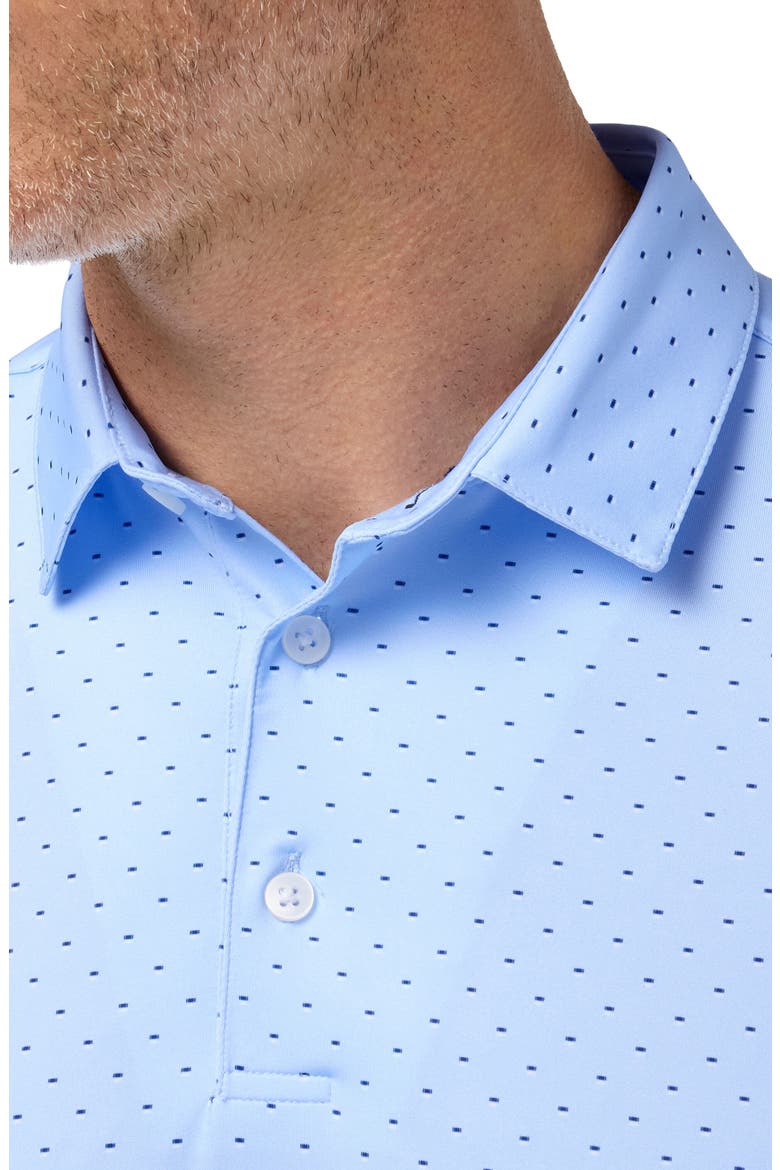 Versa Trim Fit Performance Golf Polo, Alternate, color, CLOUD BLUE STACKED GEO