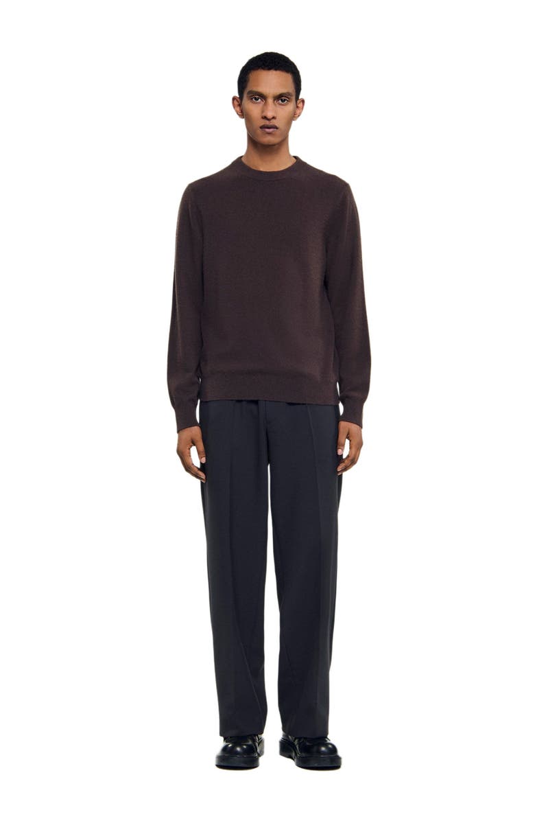 SANDRO Cashmere sweater, Alternate, color, Caramel