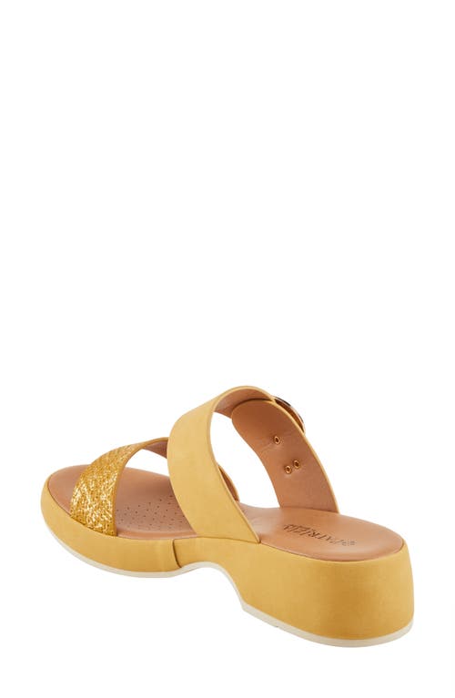 Patrizia By Spring Step Fenna Slide Sandal In Mustard
