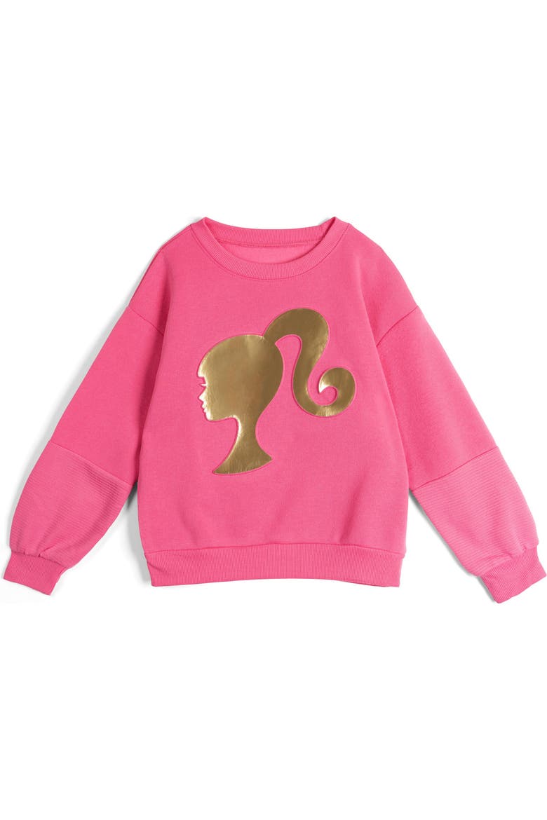 Fleece Sweatshirt and Joggers Set, Alternate, color, Carmine Rose Pink