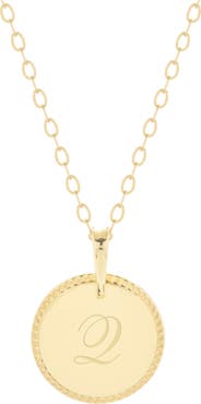 Brook and York Milia Initial Pendant Necklace