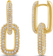 SHYMI Removable Link Pavé Drop Earrings