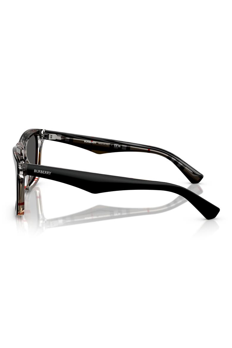 57mm Square Sunglasses, Alternate, color, DARK GREY