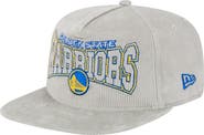 New Era Men's New Era Gray Golden State Warriors Throwback Corduroy Golfer Snapback Hat