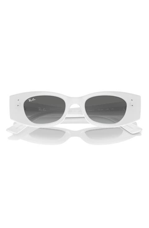 Kat 49mm Small Rectangular Sunglasses