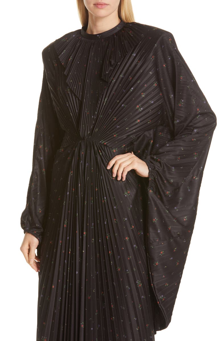 VETEMENTS Plissé Wing Dress, Alternate, color, 