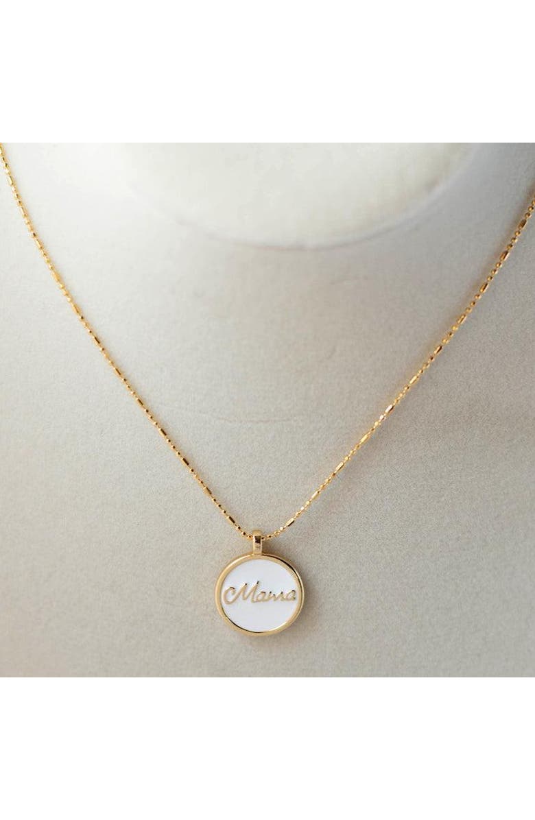 Ivy & Pearl Co. Forever Mama Necklace, Alternate, color, Gold