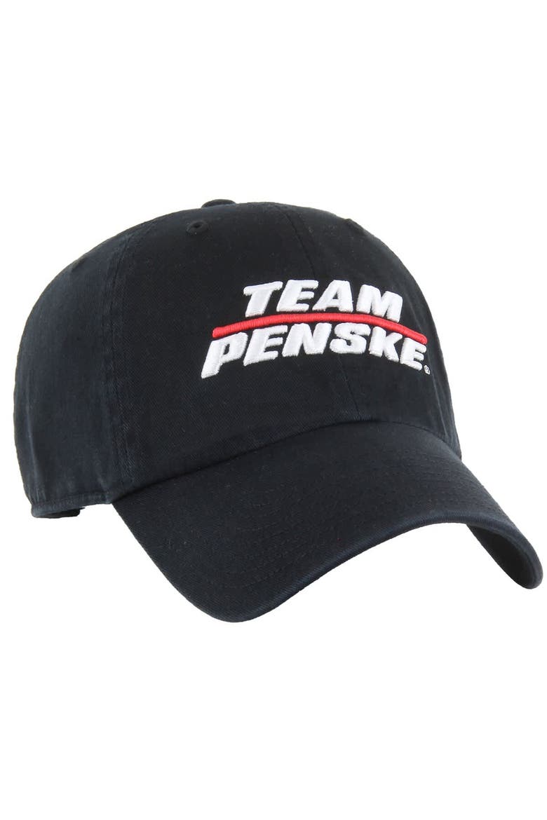 Men's '47  Black Team Penske  Clean Up Adjustable Hat, Alternate, color, Black