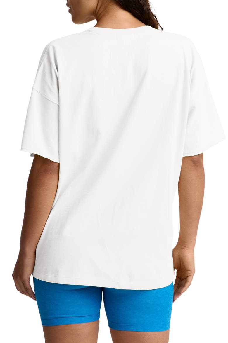 SoftKnit Better Than Ever Oversize V-Neck T-Shirt, Alternate, color, CRISP WHITE