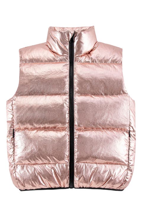 Kids' Fiona Metallic Puffer Vest
