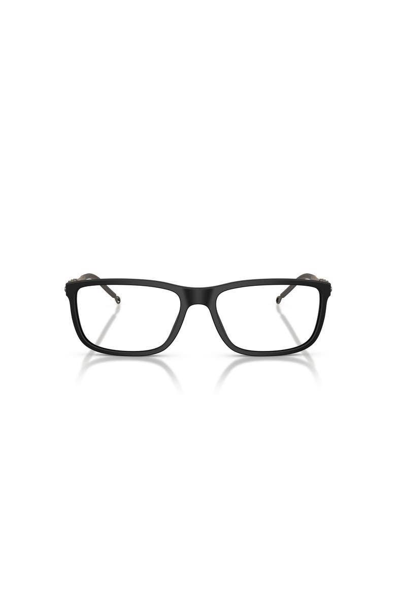 56mm Square optical glasses, Alternate, color, Black