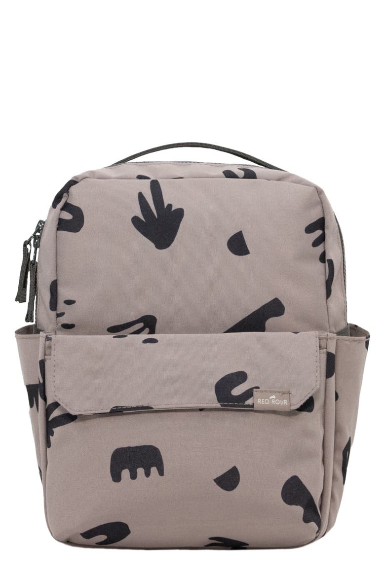 Mini Roo Diaper Backpack, Main, color, TRUFFLE DOODLE
