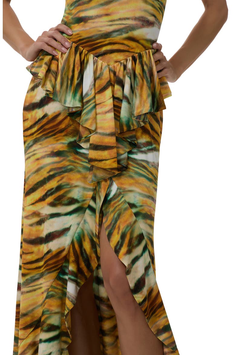 Bovina Tiger Print Sleeveless Dress, Alternate, color, CITRON TIGER