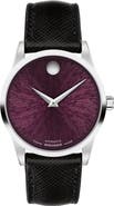 Movado Museum Classic Automatic Leather Strap Watch, 33mm