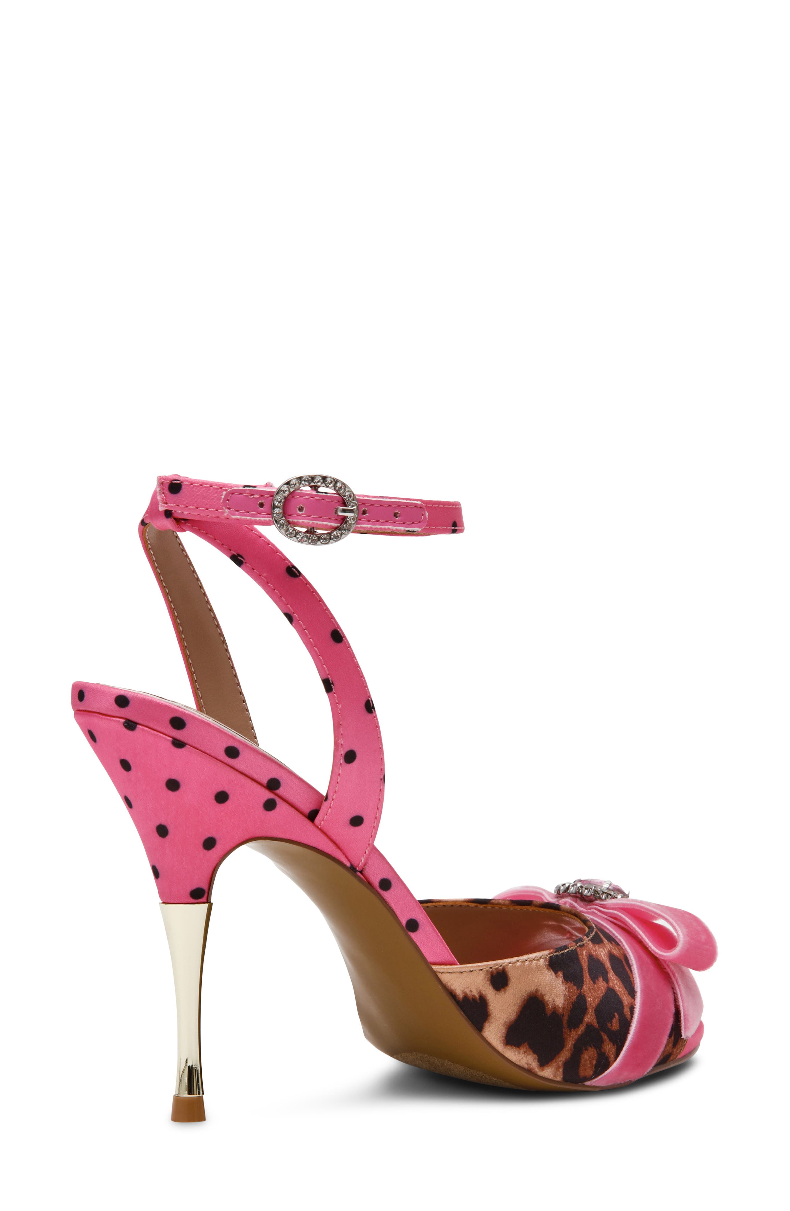 Quincyy Ankle Strap Sandal, Alternate, color, LEOPARD MULTI