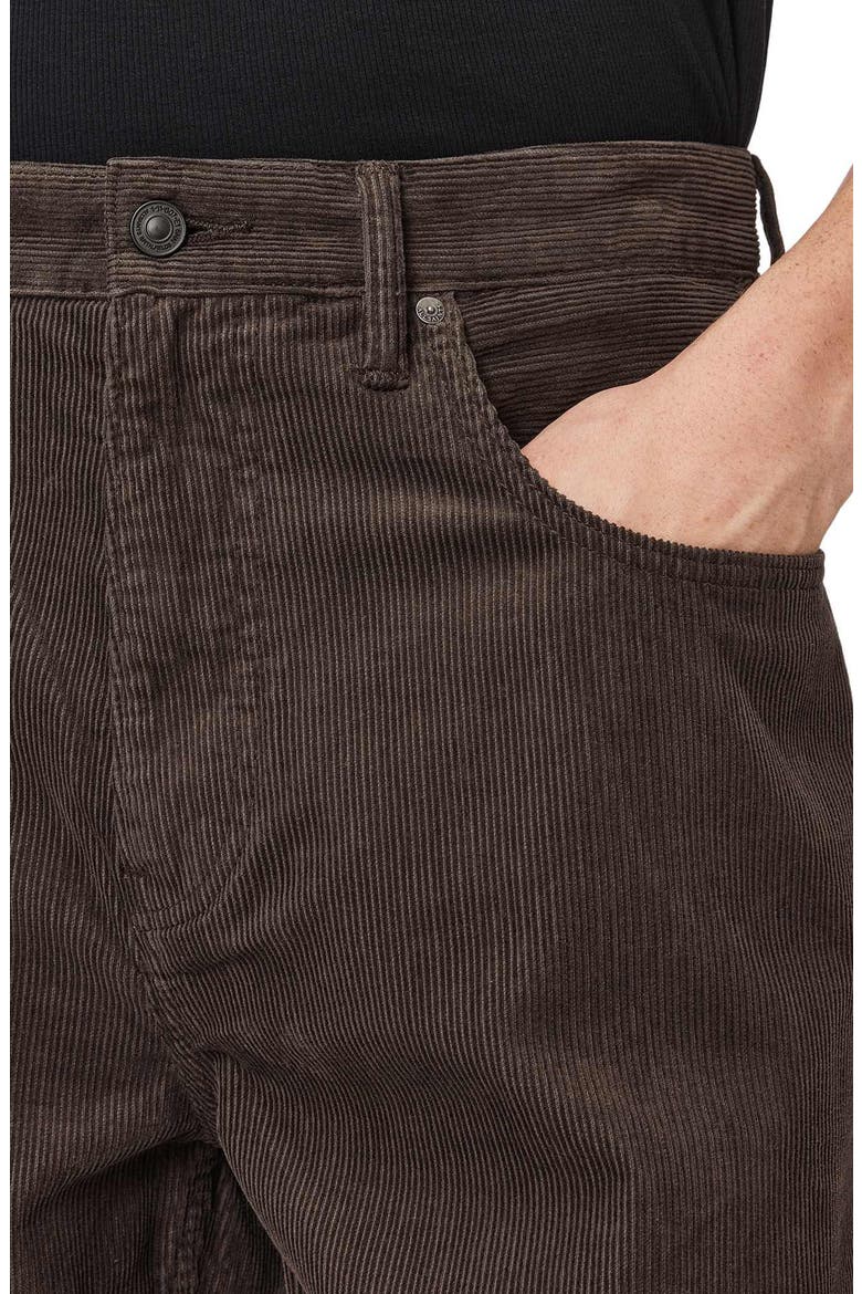 Rivet Corduroy Straight Leg Jeans, Alternate, color, DARK BROWN
