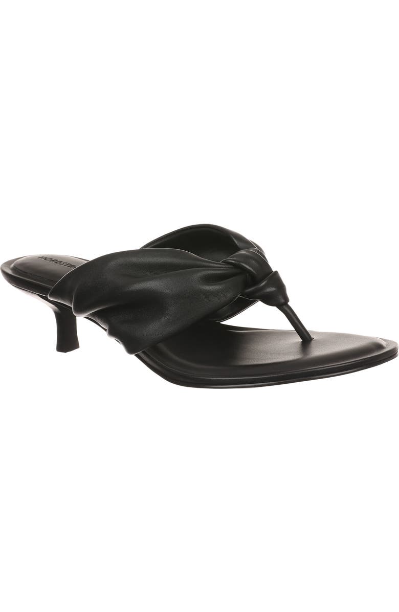 Nordstrom Selene Kitten Heel Flip Flop, Main, color, Black