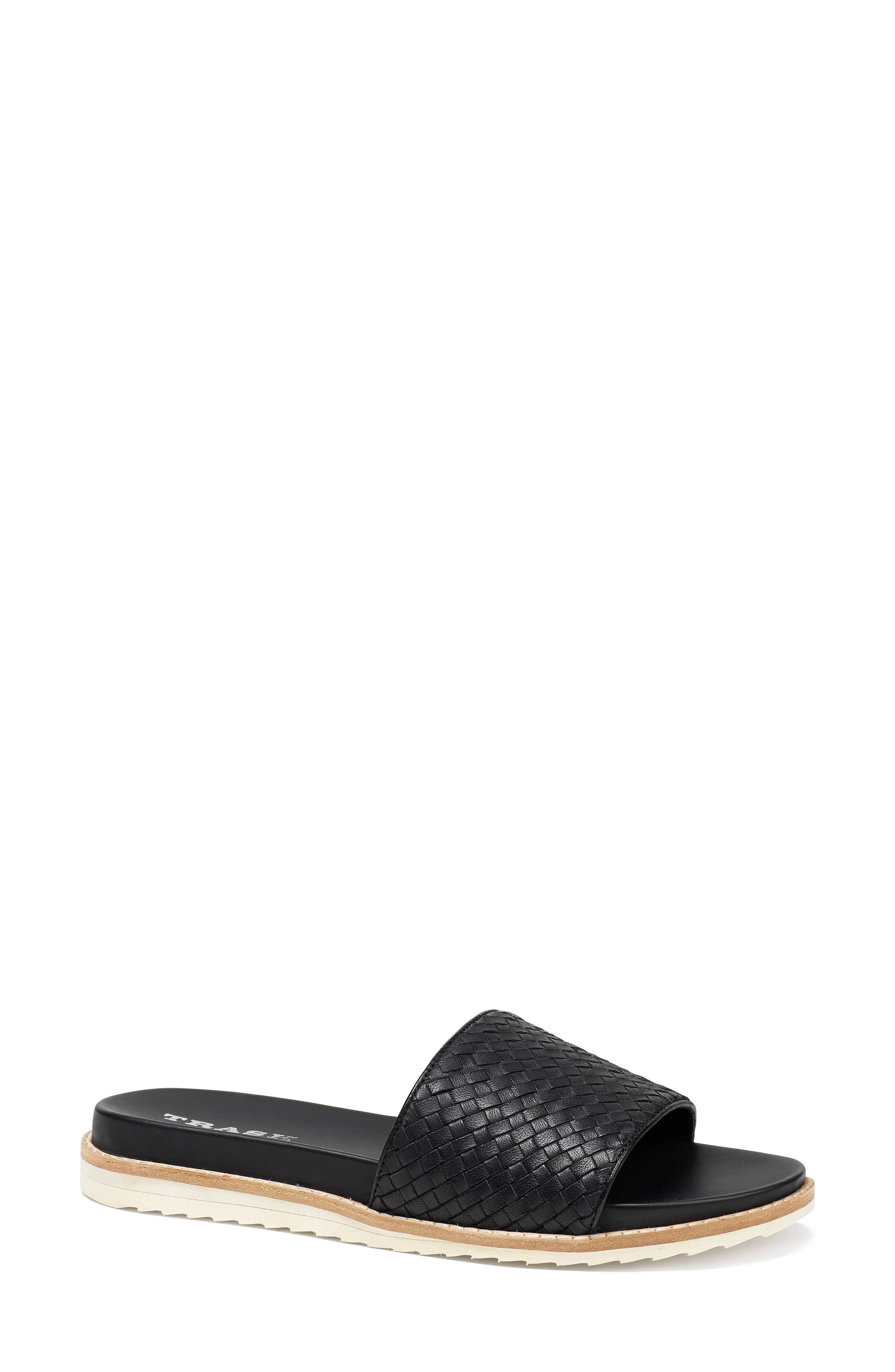 Trask Leather Slide Sandal, Main, color, 