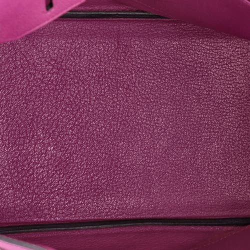 Pre-owned Hermes Hermes Birkin Handbag Pink Togo With Palladium Hardware 30 In Purple