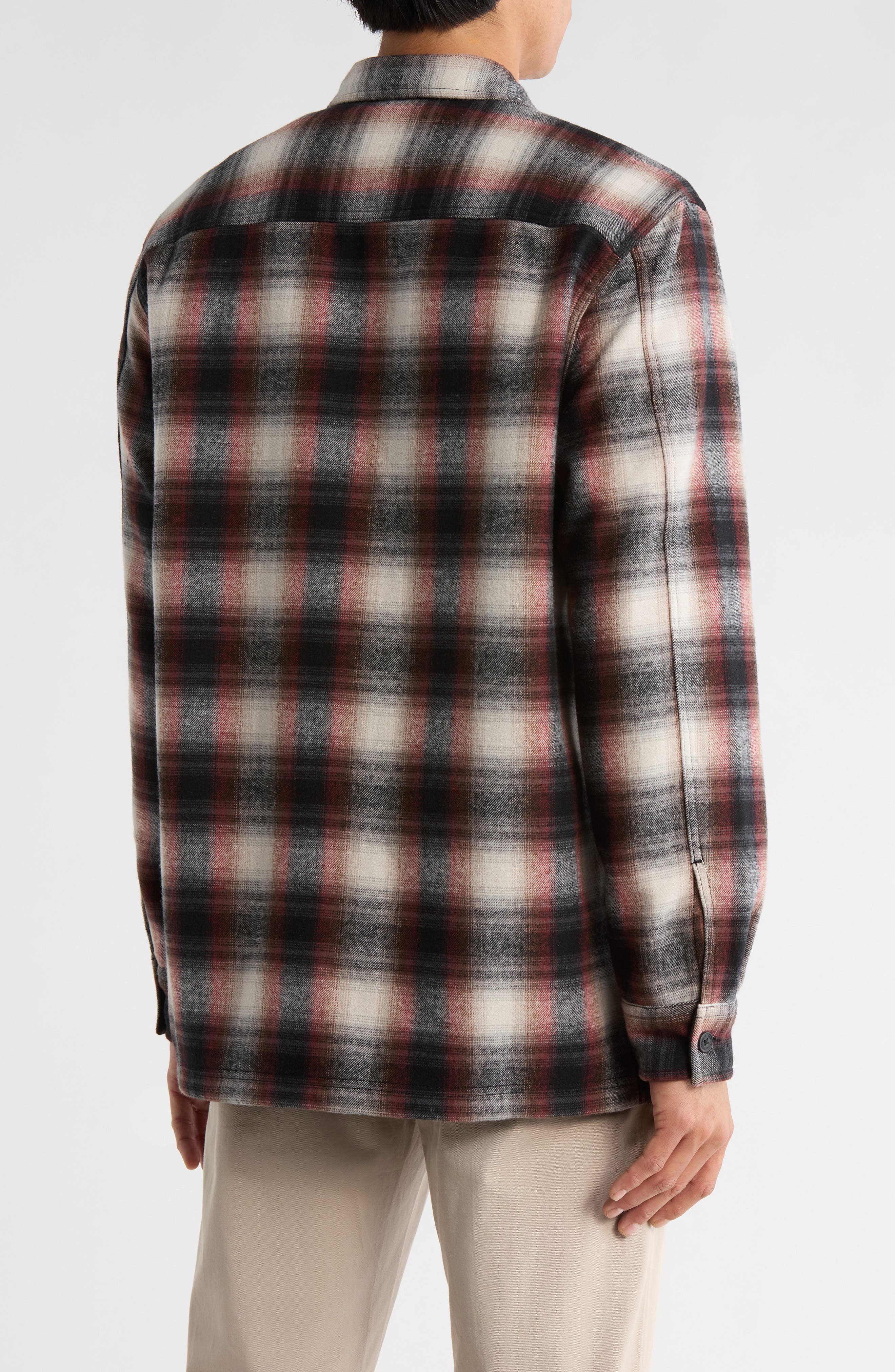 Flannel Plaid Shirt Jacket - image 2
