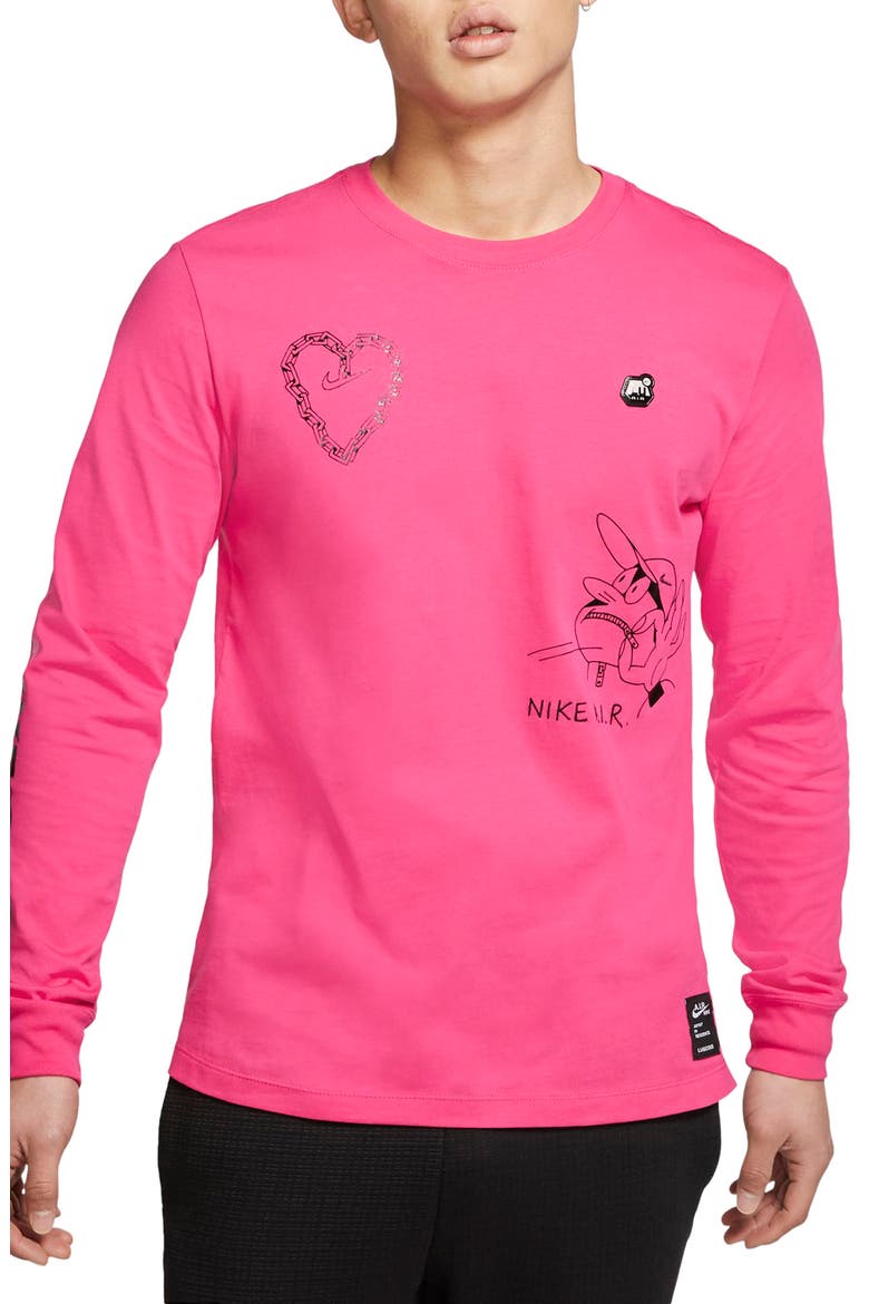Sportswear Lugosis Long Sleeve T-Shirt, Main, color, WATERMELON
