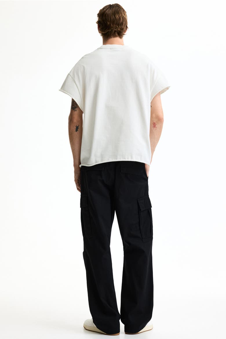 Relaxed-fit Cargo Pants, Alternate, color, Black