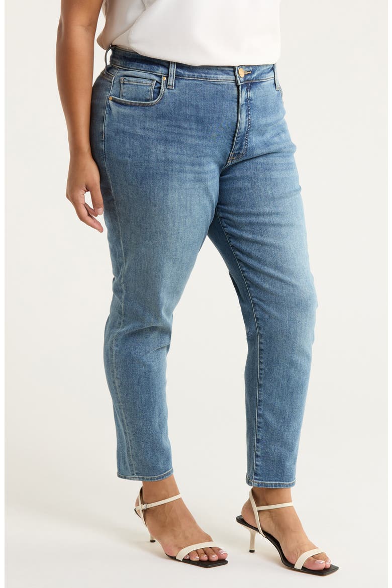 Reese Fab Ab Ankle Slim Straight Leg Jeans, Alternate, color, AHEAD