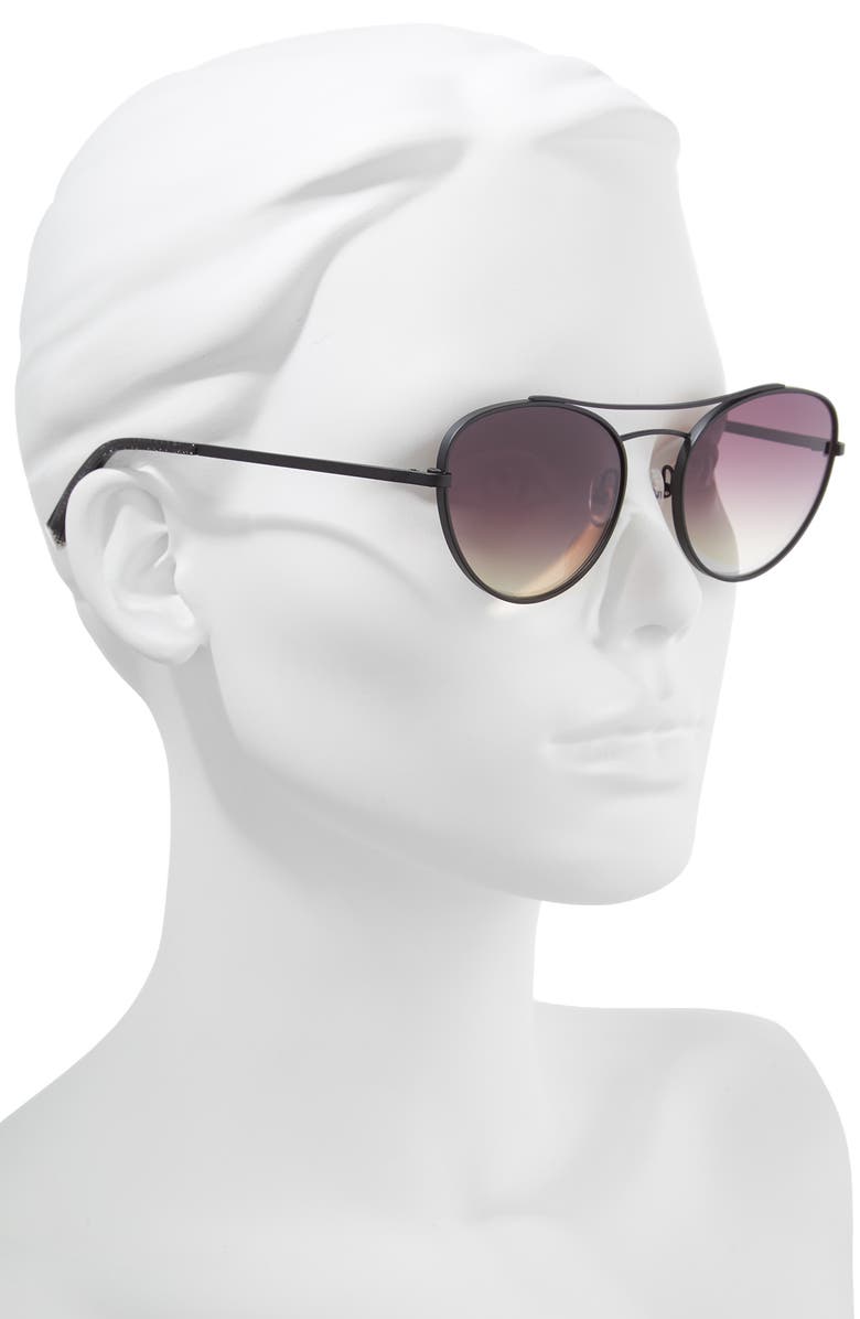 KENDALL + KYLIE Yasmin 55mm Aviator Sunglasses, Alternate, color, 