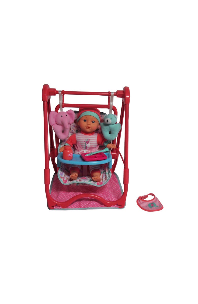 Dream Collection Baby Doll 4 In 1 High Chair Play Set, Main, color, Multicolored
