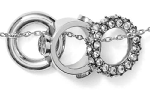 Tory Burch Miller Pavé Stud Earrings & Necklace Set In Metallic