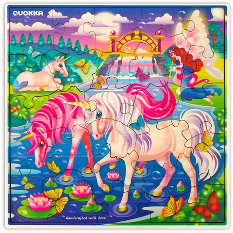 Wooden Puzzles for Kids - 28-Piece Jigsaw Puzzles for Toddlers