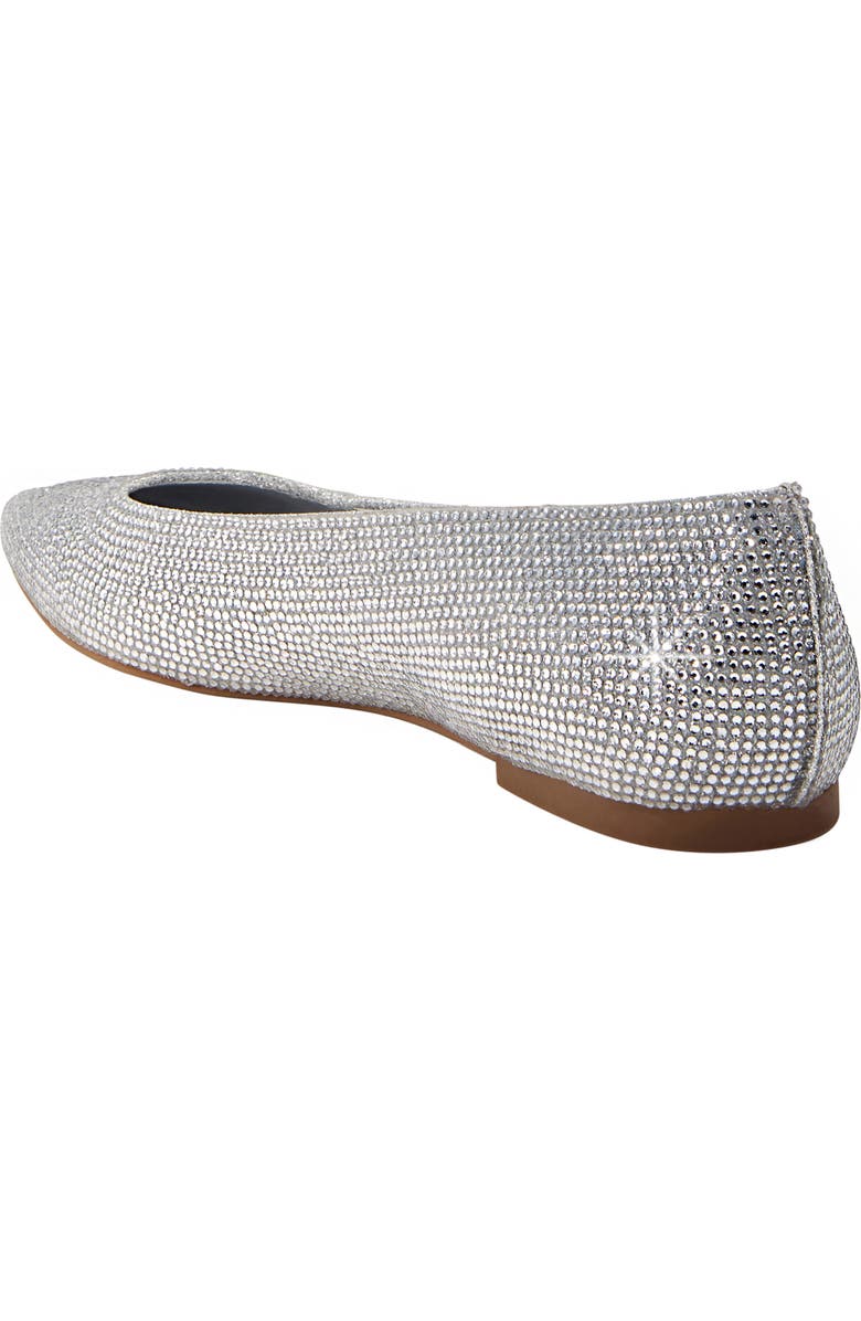 Katy Perry The Hollie Crystal Pointed Toe Ballet Flat, Alternate, color, Silver Multi