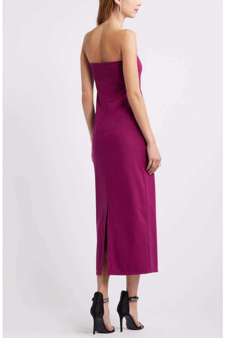 Strapless Dress, Alternate, color, PURPLE MAGENTA