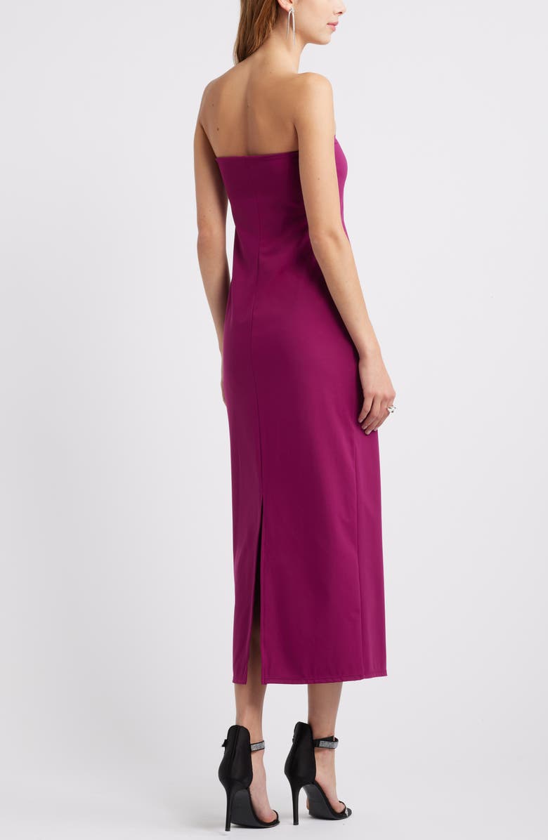 Open Edit Strapless Dress, Alternate, color, Purple Magenta