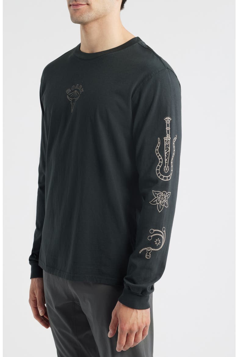 Gaucho Icons Long Sleeve Graphic T-Shirt, Alternate, color, BLACK