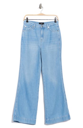 7 For All Mankind Modern Dojo High Waist Flare Jeans In Blue