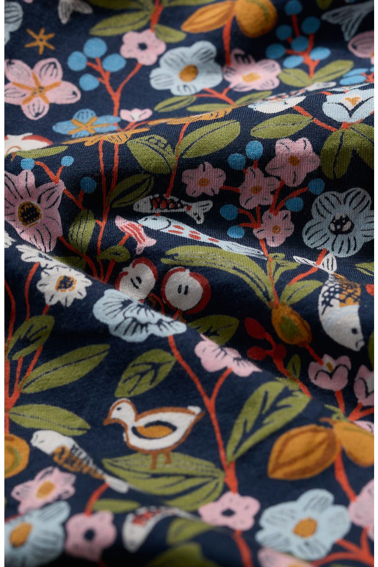 Cudden Print Organic Cotton Blend Midi Dress, Alternate, color, STILL LIFE MARITIME