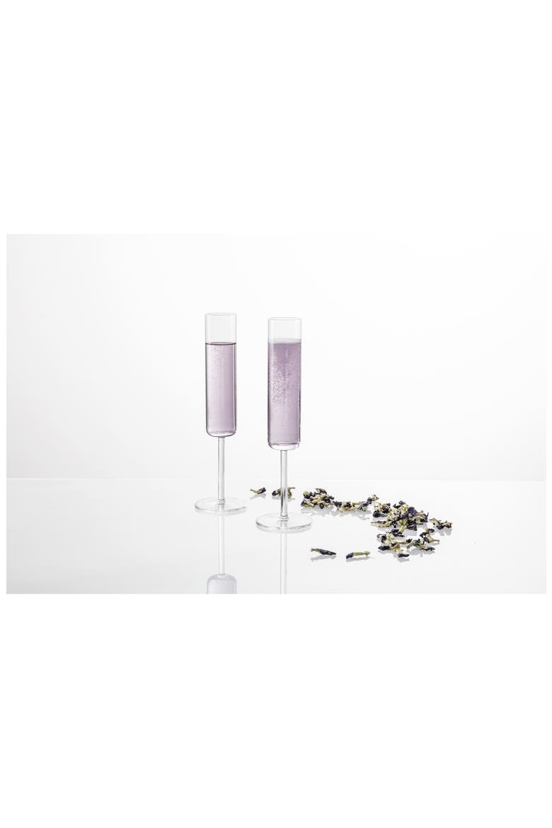 Schott Zwiesel Tritan Modo Set of 4 Champagne Flutes, Alternate, color, CLEAR