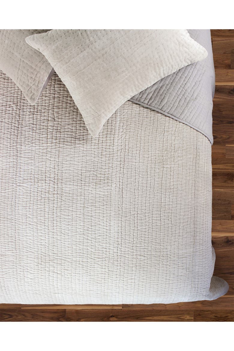 Tamara Velour Quilt 3-Piece Set, Alternate, color, LIGHT GREY