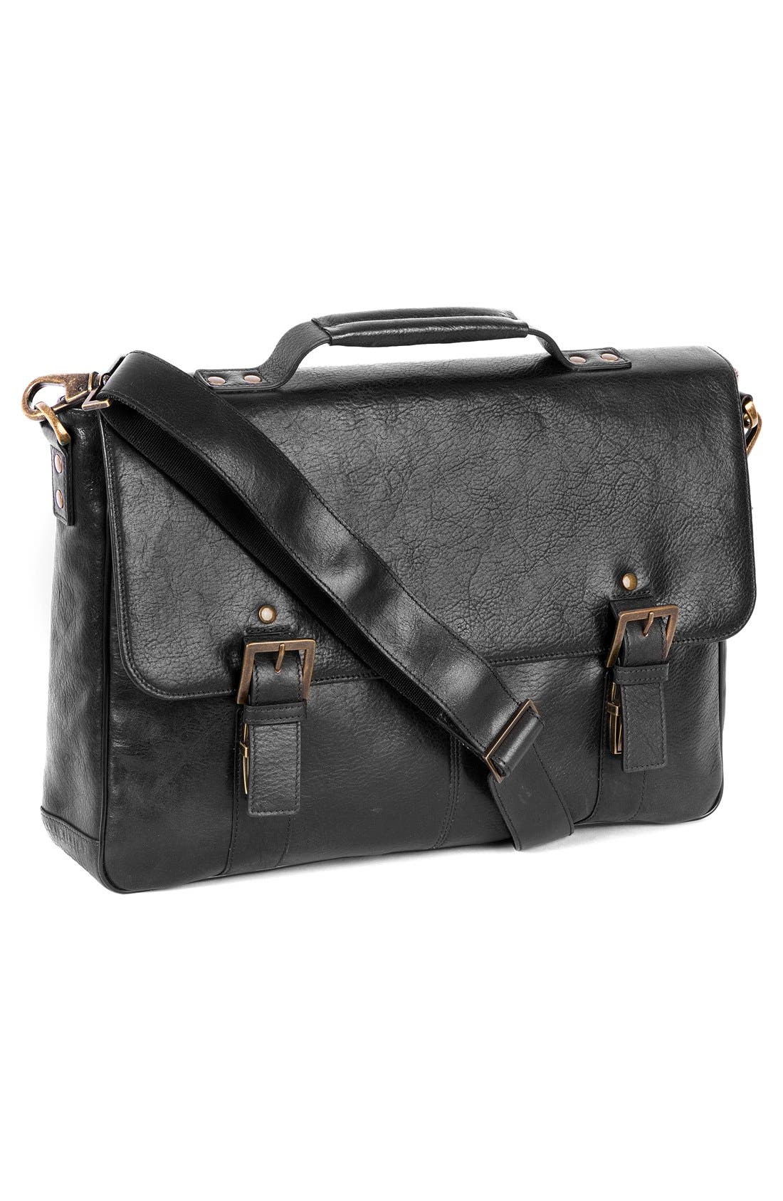 BOCONI 'Becker' Leather Messenger Bag, Alternate, color, 