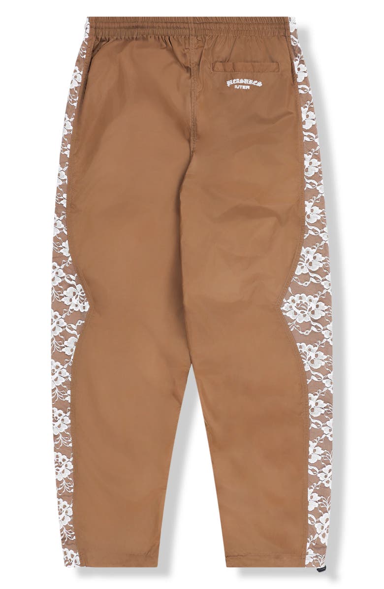 PLEASURES Francesca Floral Lace Nylon Track Pants, Alternate, color,